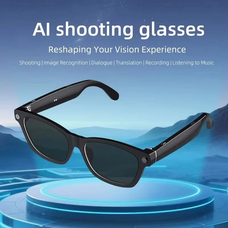 2026 New Smart AI Glasses 800W Shooting Camera HD Photo Video Voice Call Translation Waterproof Bluetooth AI Motorcycle Glasses