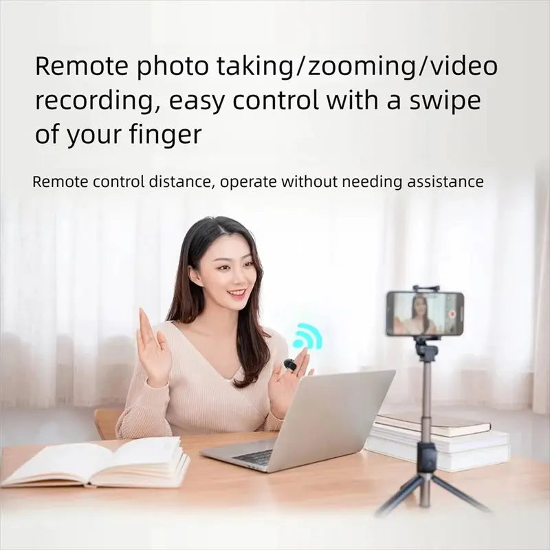 AA60-Touch And Button Operation Remote Control General Air Mouse Bluetooth Remote Selfies Scrolling Through Videos Ring Band