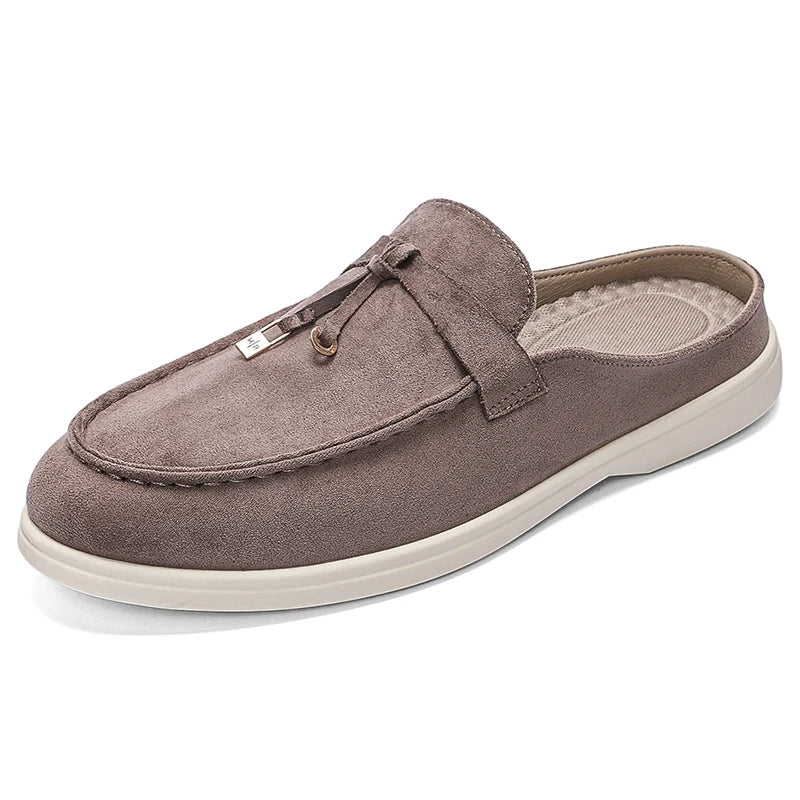 Summer Men Slippers Loafers Slip on Men Half Slippers Comfortable Lazy Casual Shoes Outdoor Man Lightweight Shoes