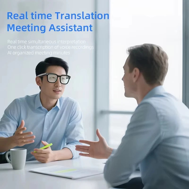 2026 New Smart AI Glasses 800W Shooting Camera HD Photo Video Voice Call Translation Waterproof Bluetooth AI Motorcycle Glasses