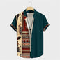 New Fashion 3D Printed Holiday Button Men's Clothing Luxury Men's Shirt Casual Short Sleeved Retro Shirt Men's Top
