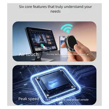 AA60-Touch And Button Operation Remote Control General Air Mouse Bluetooth Remote Selfies Scrolling Through Videos Ring Band