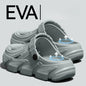 Men's New Spring and Summer Style Mecha-Style Eva Comfortable Casual Soft Thick-Soled Simple Indoor Home Outdoor Vacation Versatile Versatile Clogs
