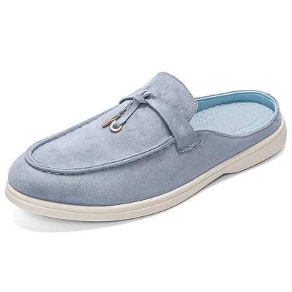 Summer Men Slippers Loafers Slip on Men Half Slippers Comfortable Lazy Casual Shoes Outdoor Man Lightweight Shoes