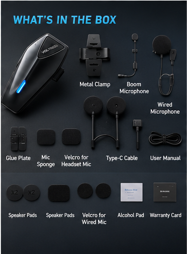 Voltress V1 Motorcycle Intercom