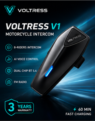 Voltress V1 Motorcycle Intercom