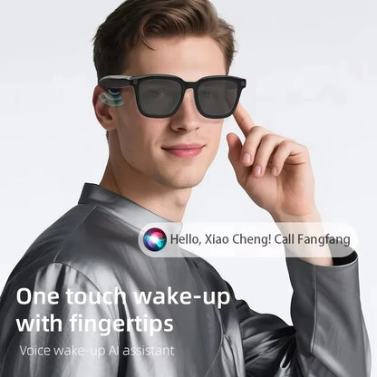 2026 New Smart AI Glasses 800W Shooting Camera HD Photo Video Voice Call Translation Waterproof Bluetooth AI Motorcycle Glasses